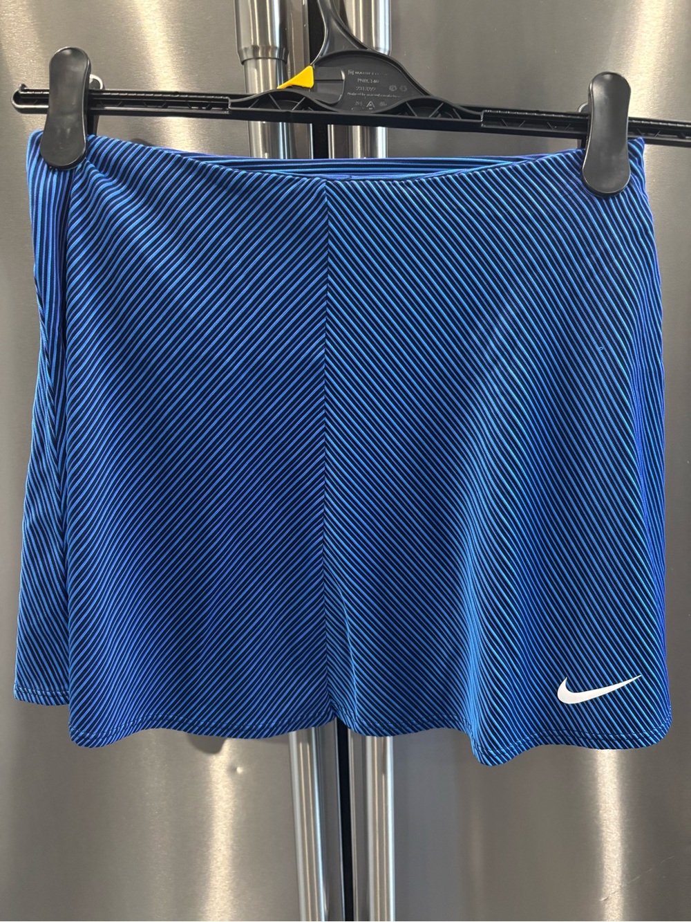 Nike Blue and Black Striped Athletic Skort